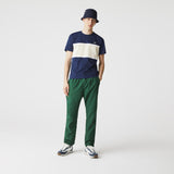 T-shirt LACOSTE blu e panna