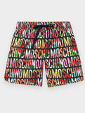 Costume MOSCHINO interamente logato avanti e indietro multocolor