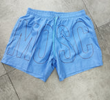 Costume MOSCHINO blu royal  logo avanti e indietro nero