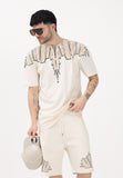 T-shirt MARCELO BURLON stampa avanti e retro