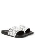Ciabatte ARMANI bianche monogram nero