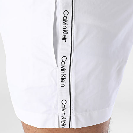 Costume CALVIN KLEIN bianco banda monogram laterale
