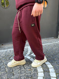 Tuta MAISON 9 PARIS bordeaux patch in metallo