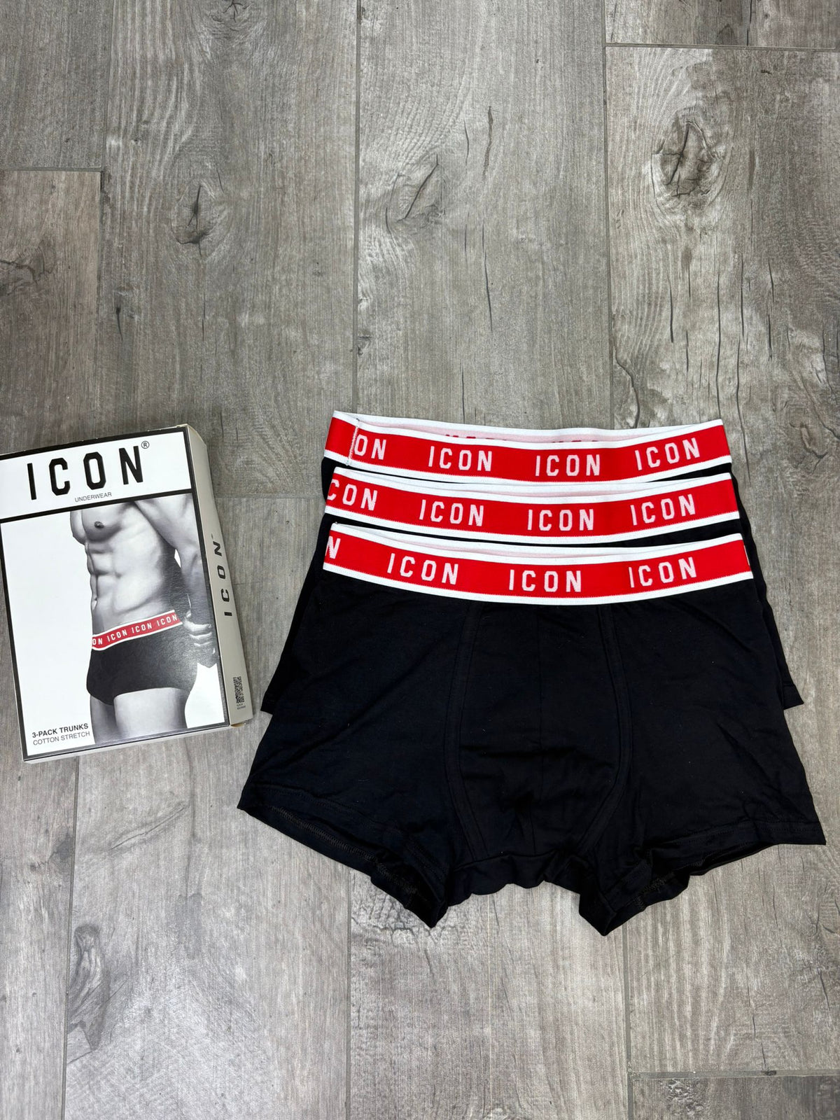 Boxer ICON black tripack