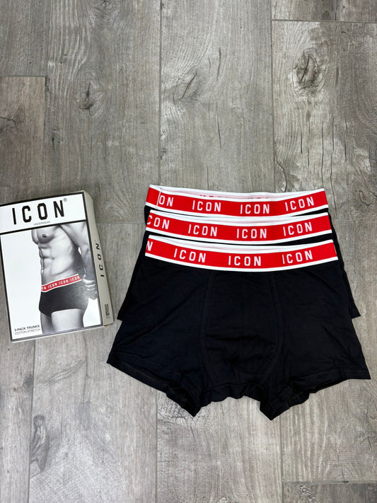 Boxer ICON black tripack