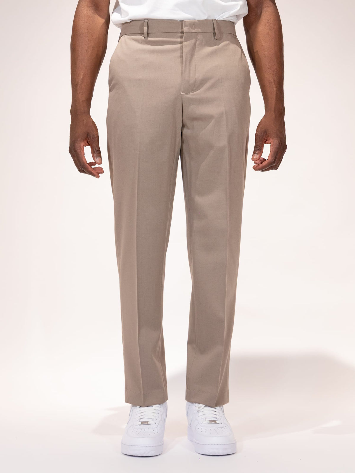 Pantalone SOLDIER BEIGE fresco lana vestibilità baggy