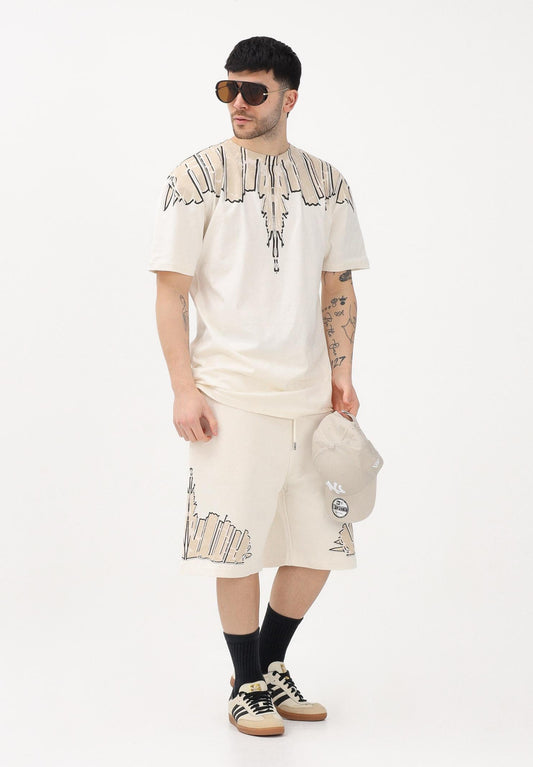T-shirt MARCELO BURLON stampa avanti e retro