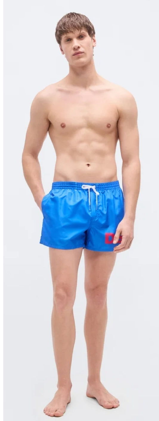 Costume DSQUARED2 fluo con logo fuxia
