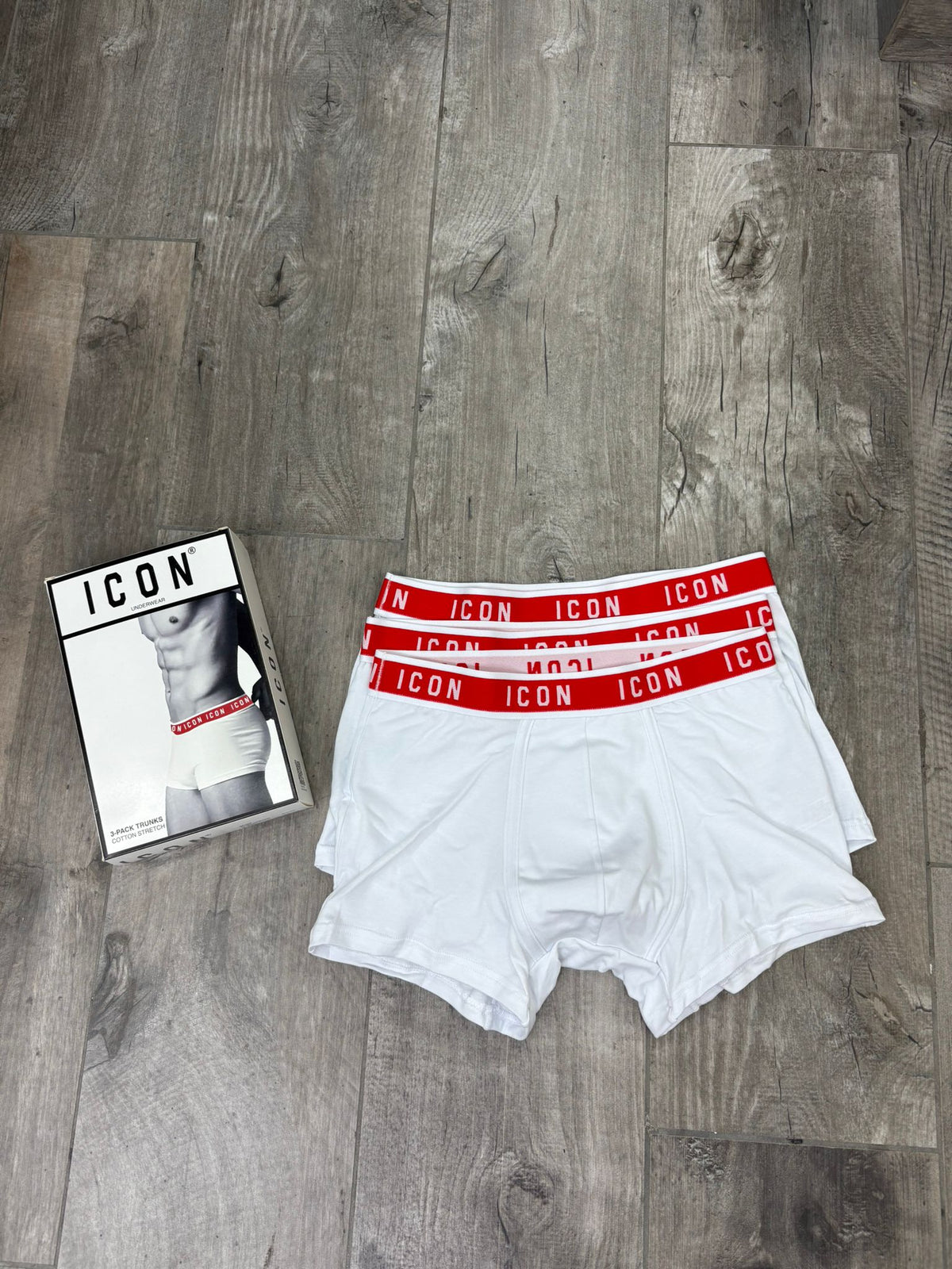 Boxer ICON White tripack