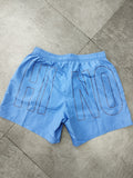 Costume MOSCHINO blu royal  logo avanti e indietro nero