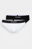 Bipack DISQUARED2 slip black and white