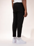 Pantalone cotone nero SOLDIER modello capri