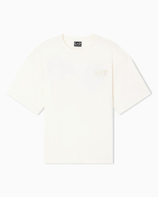 T-shirt ARMANI stampa retro e logo avanti