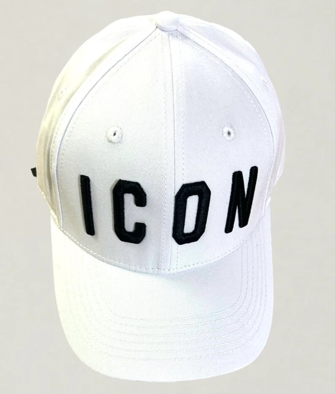 Cappello ICON maxi logo white