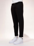 Pantalone cotone nero SOLDIER modello capri