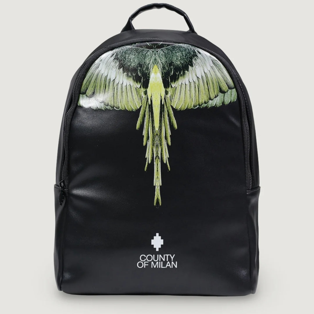 Zaino BURLON tutto in pelle aquila green
