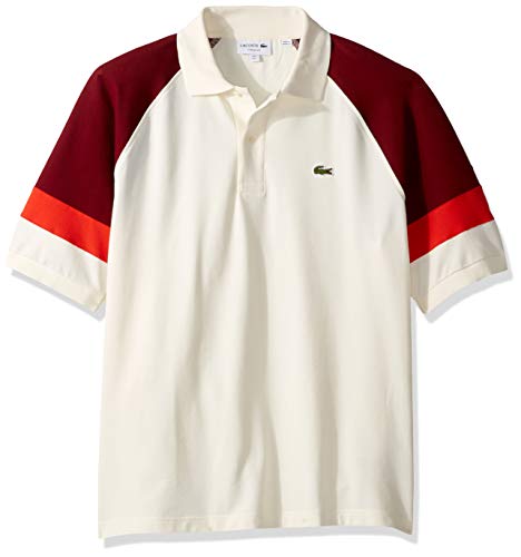 Polo LACOSTE panna e bordeaux