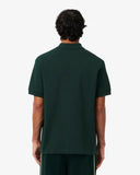 Polo LACOSTE Verde scuro logo tricolor