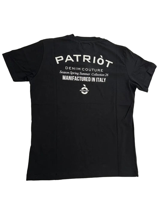 Completo PATRIOT black logo avanti e indietro