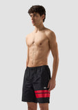 Costume GCDS black logo rosso