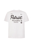 T-shirt PATRIOT bianca stampa retro