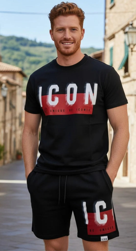 Completo ICON banda logata Red e white