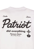 T-shirt PATRIOT bianca stampa retro