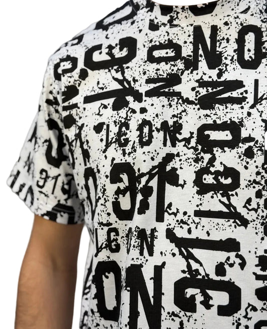 Completo ICON total white monogram nero