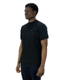 T-shirt SOLDIER nera logo a rilievo