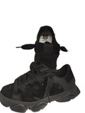 BRIAN MILLS black pelle e camoscio