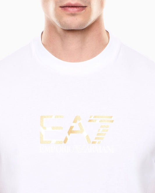 T-shirt ARMANI BIANCA logo oro
