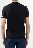 T-shirt DSQUARED2 total black bordo logo nero