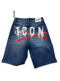 Shorts ICON logo retro White e Red